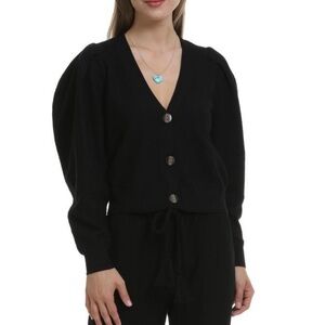 ULLA JOHNSON Madelyn Boiled Merino Wool Cropped Cardigan